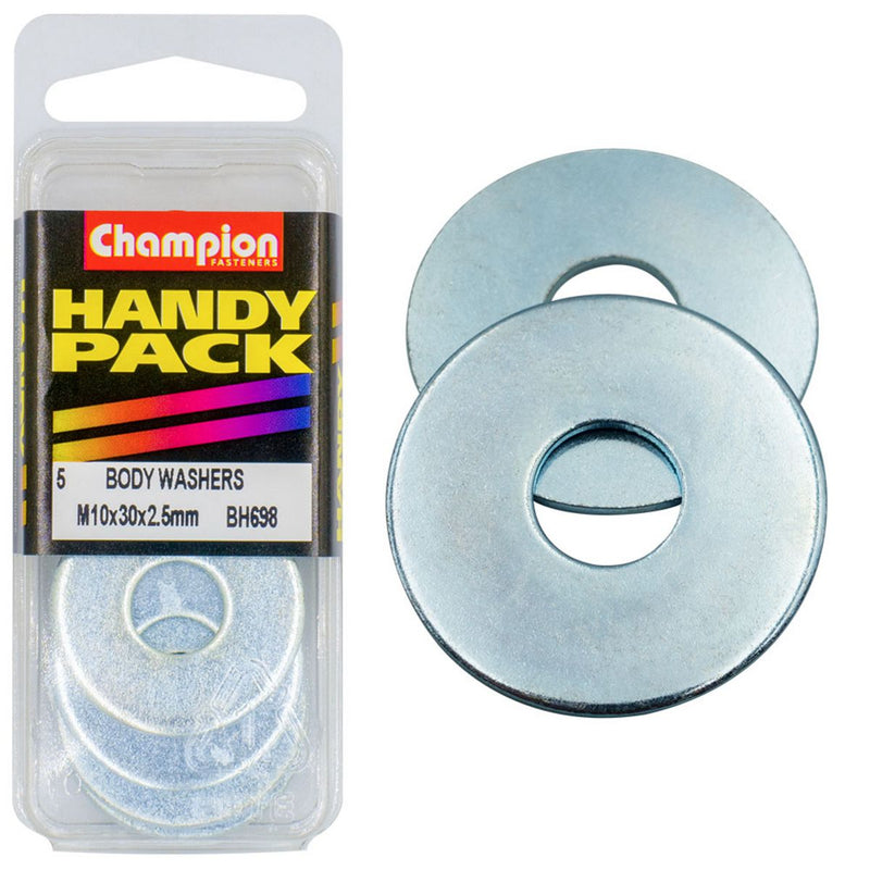 Champion Washer Flat Body M10X30X2.5mm Zinc Plated BH698