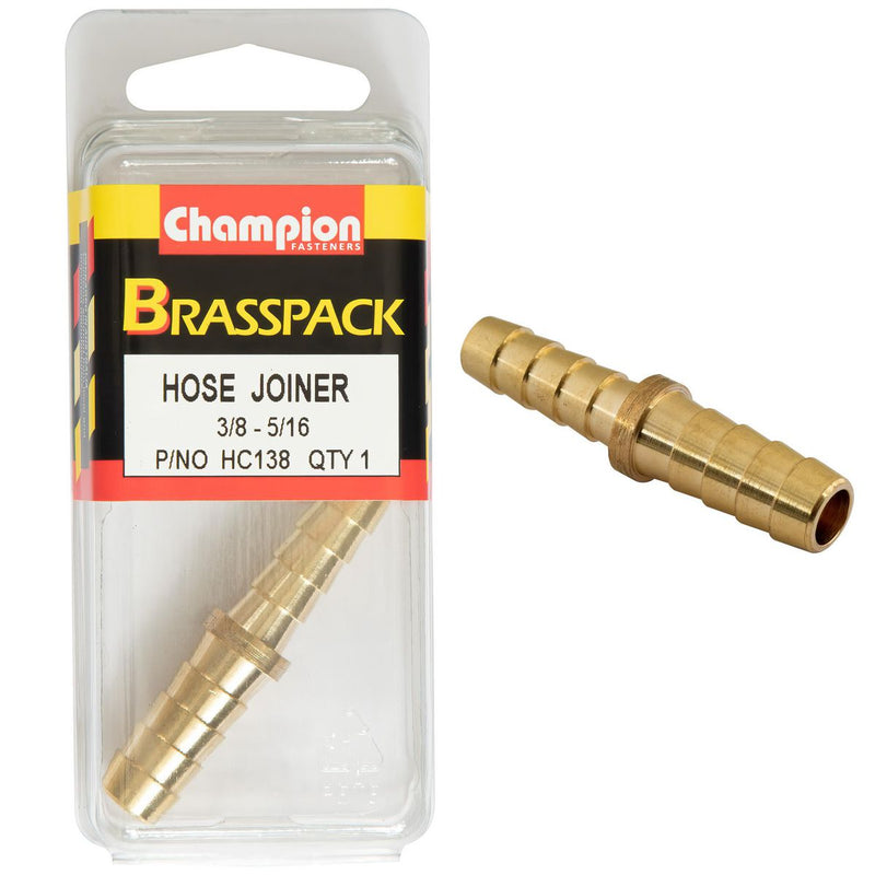 Champion 3/8 X 5/16 Brass Hose Joiner Reducer HC138