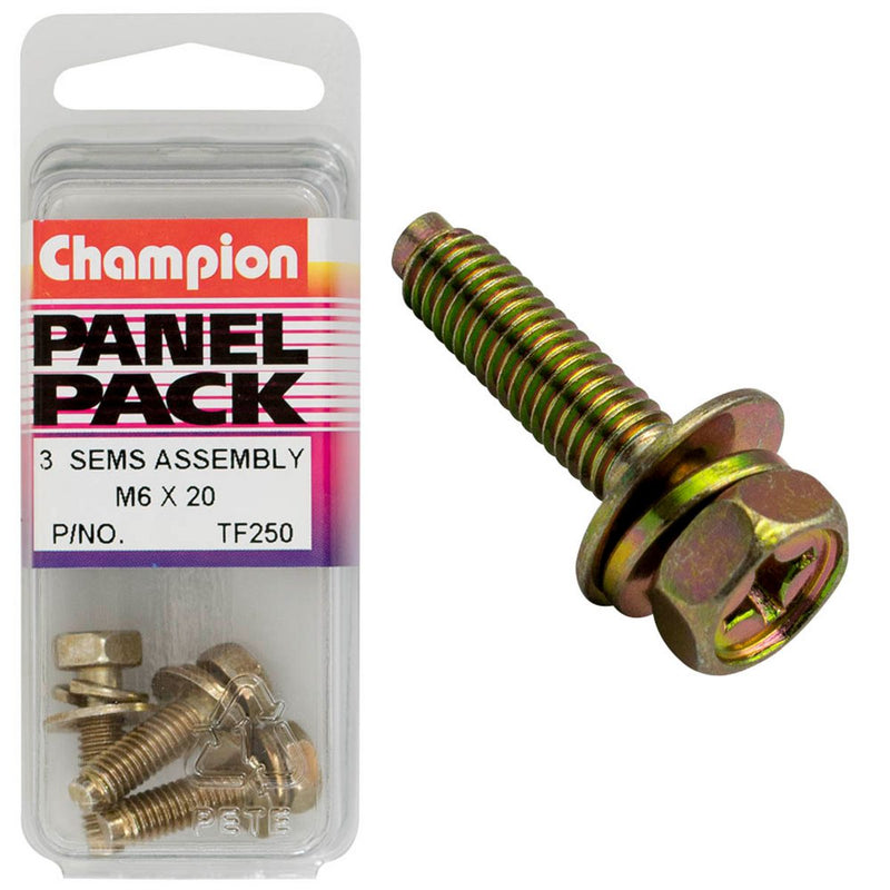 Champion Hex Set Screws-Sems-Hex Ind Combo