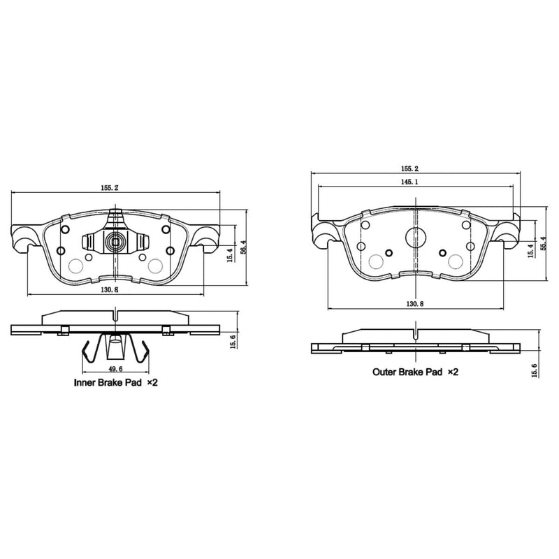 RDA Brakes Extreme Heavy Duty Brake Pad Set RDX2691SM