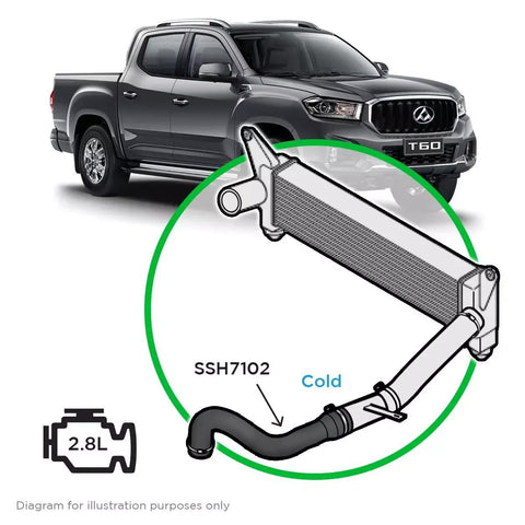 Saas Silicone Intercooler Pipe LDV T60 17-21 Cold Side
