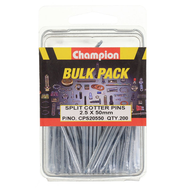 Champion Split Pin 2.5 x 50mm 200Pk CPS20550