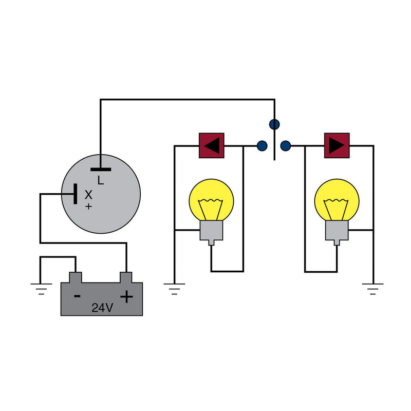 Tridon Flasher Relay 24V 2 Pin EG22