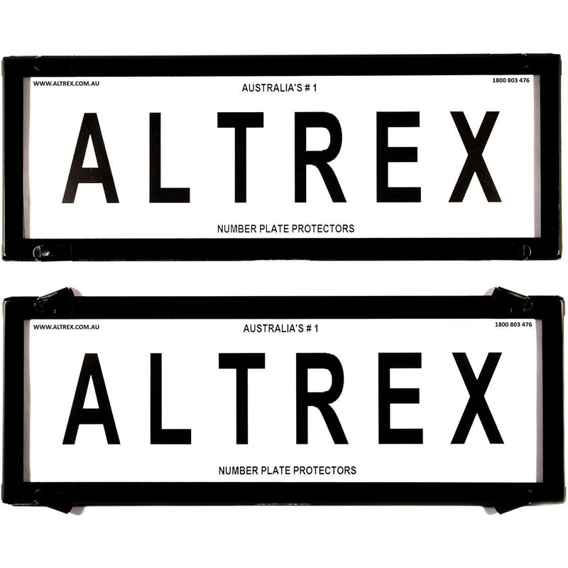 Altrex Number Plate Cover 6 Figure Black Without Lines
