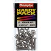 Champion Nickel Nut & Screw Slotted Panhead 6/40" x 3/4"
