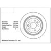 DBA Standard Brake Rotor Single 299mm Rear DBA133