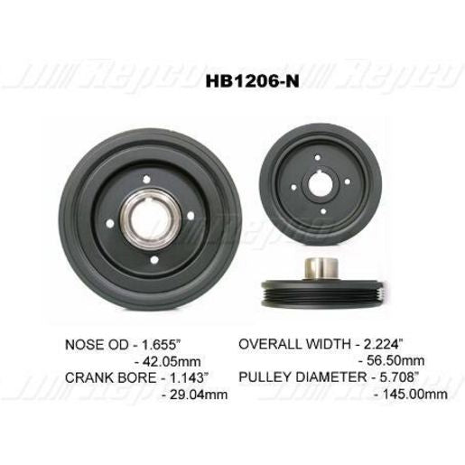 Powerbond OEM Replacement Harmonic Balancer HB1206N