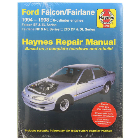 Haynes Repair Manual Suits Ford Falcon, Fairlaine & LTD
