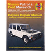 Haynes Repair Manual Suits Nissan Patrol & Ford Maverick