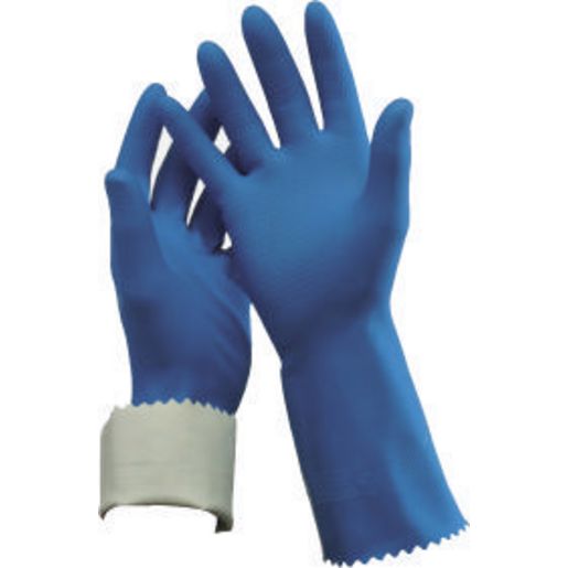 Oates Flock Lined Rubber Gloves Size 10 165816