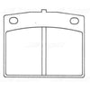 Silverline Brake Pad Set DB122SLP
