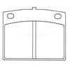 Silverline Brake Pad Set DB122SLP