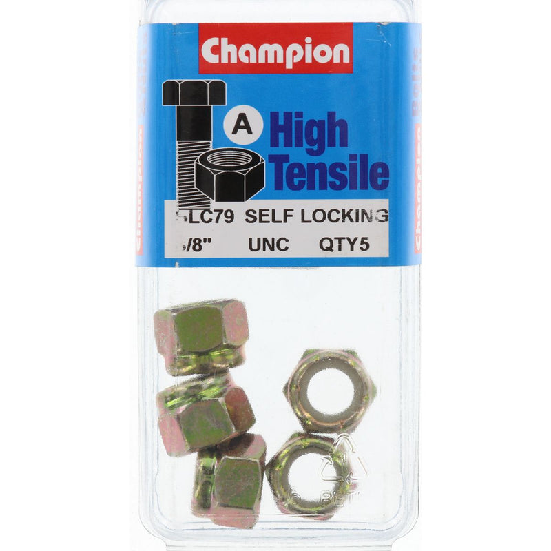 Champion Fasteners Hex Nut Self Locking Nylon Insert