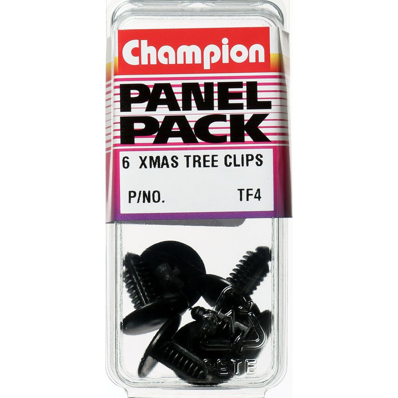 Champion Fasteners Xmas Tree Clip Black Len: 16.3mm Stem