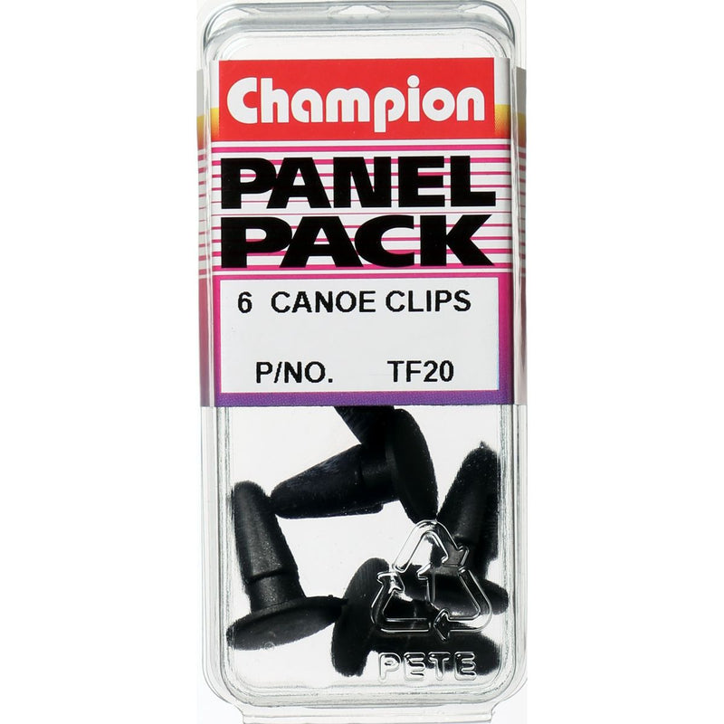 Champion Fasteners CanOE Clip Black Len: 16mm Hole: 8.2