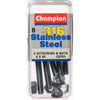 Champion Fasteners Hex Set Screw & Nut Stainless Steel
