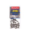Champion Stainless Steel Screw Self Tapp Panhead Phillips
