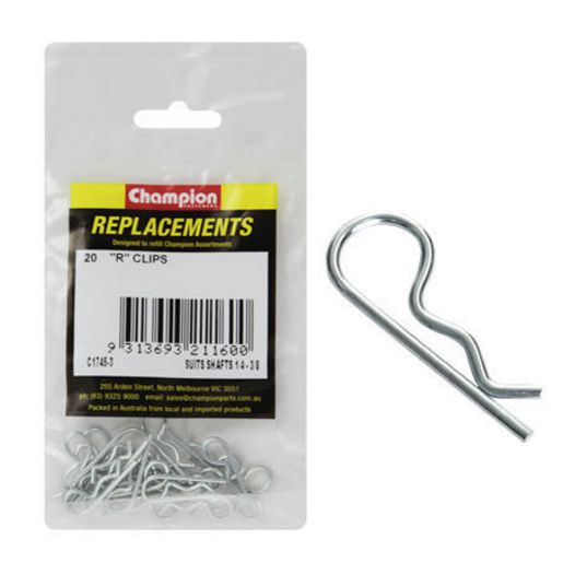Champion Fasteners 1/4" -3/8" Shaft R Clips C1745-3