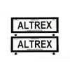 Altrex Number Plate Cover 5 Figure Black With Lines Dual