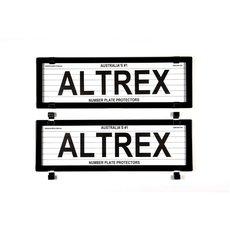 Altrex Number Plate Cover 5 Figure Black With Lines Dual