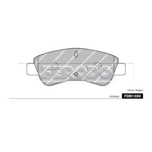Ferodo Pad Set-Disc Brake FDB1399
