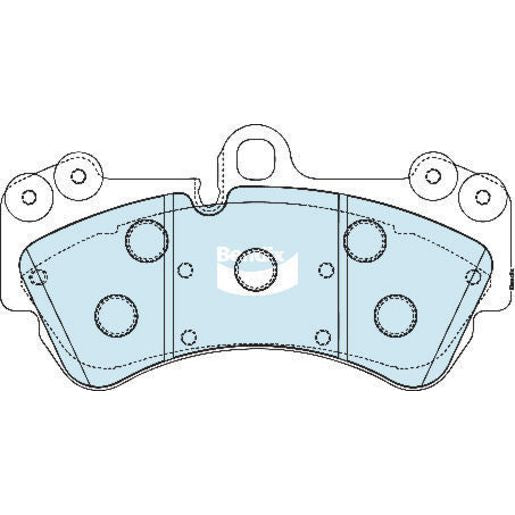 Bendix Heavy Duty Brake Pad Set Front DB1676 HD