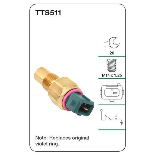 Tridon Water Temp Switch (Warning Light) TTS511