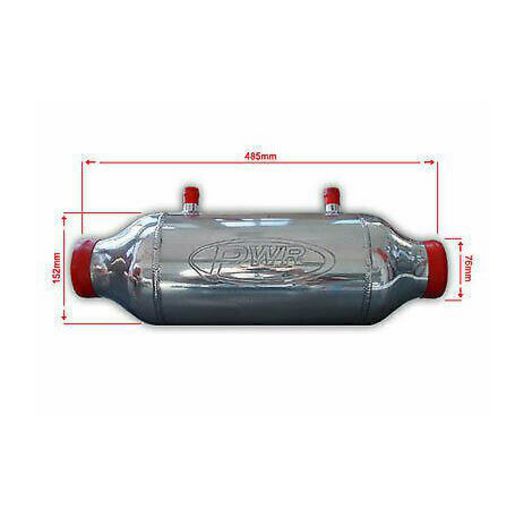 PWR Liquid To Air Barrel Intercooler 150x250mm 3" Outlets