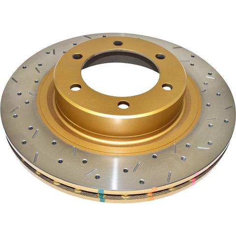 DBA HD 4000 Drilled Slotted Brake Rotor Pair 338mm Front