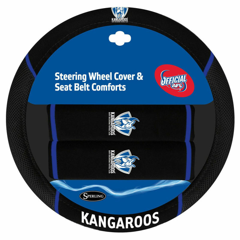 AFL Steering Wheel Cover/Seat Belt Cover Set - North