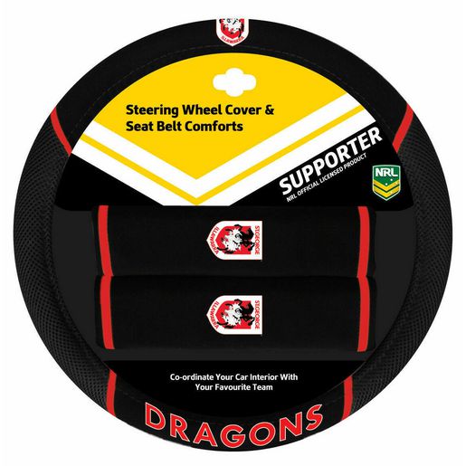 NRL Steering Wheel Cover/Seat Belt Cover Set - St