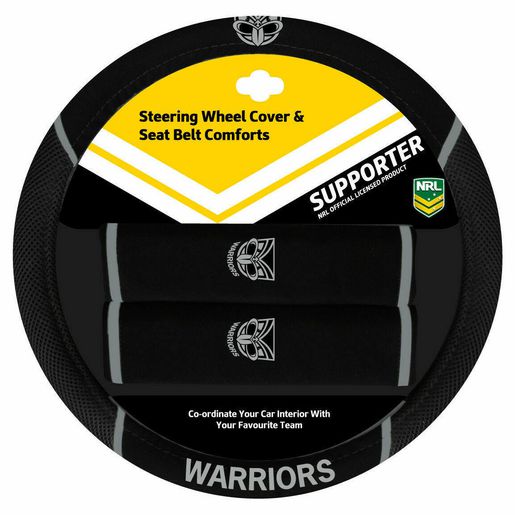 NRL Steering Wheel Cover/Seat Belt Cover Set - New