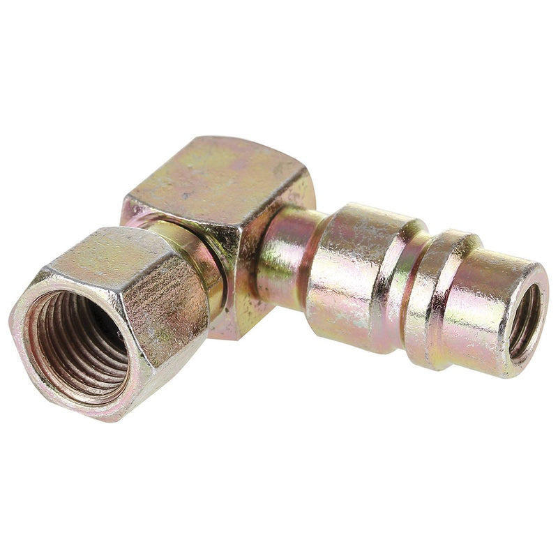 OEX Fitting Steel 1/4 Female Flare Service Port Low 90