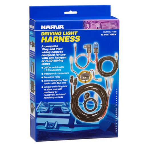 Narva Driving Light Wiring Harness Kit 12V 74400
