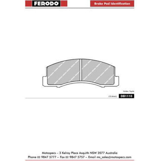 Ferodo Pad Set-Disc Brake FQTA1110