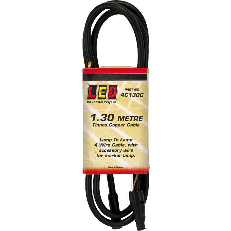 LED Autolamps Trailer Cable Lamp To Lamp 1.3m Cable 4C130C