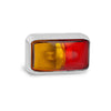 LED Autolamps Chrome Series Side Marker Red/Amber