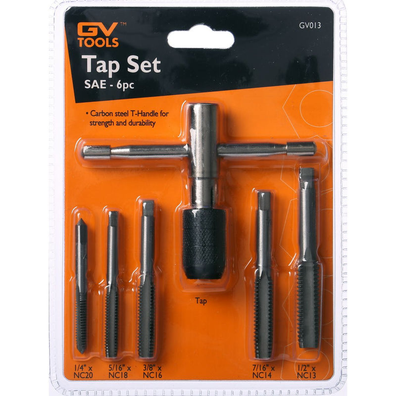 GV Tools Tap Set SAE 6 Piece GV013