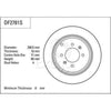TRW Brake Rotor Pair 290.5mm Rear DF2781S