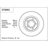 TRW Brake Rotor Single 280mm Front DF2806S
