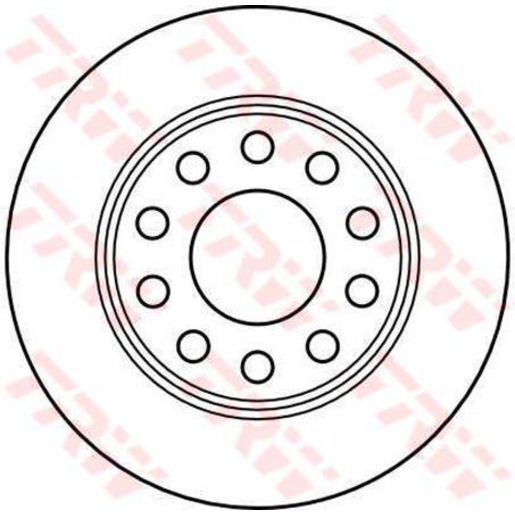 TRW Brake Rotor Single 255mm Rear DF4211S