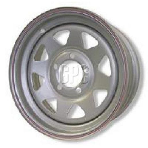 Trojan Wheel Rim Powdercoated - White Rim With Blue / Red