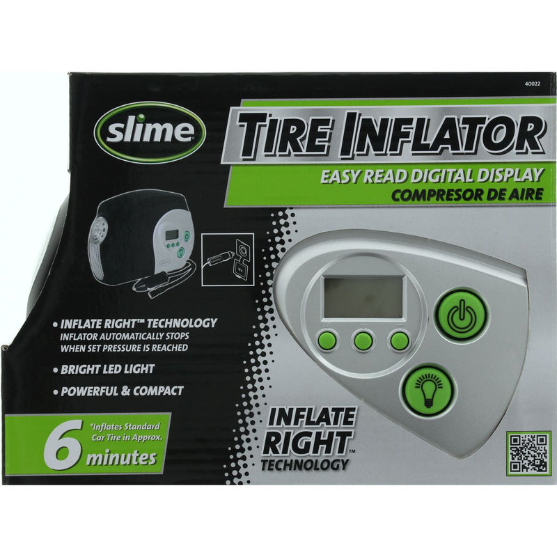 Slime Digital Tyre Inflator With Light 40022