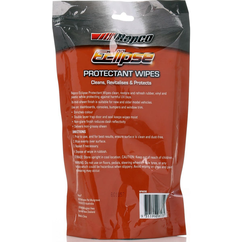 Eclipse Protectant Wipes 25Pk RPW25E