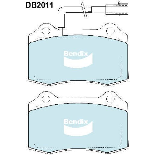 Bendix Heavy Duty Brake Pad Set Front DB2011 HD