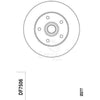 TRW Brake Rotor 276mm Front DF7506S