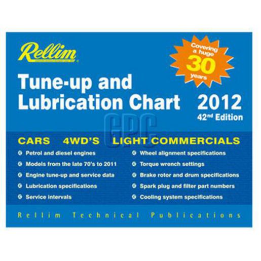 Rellim Manual-Tune-Up Lube Chart 2012 Workshop Manual