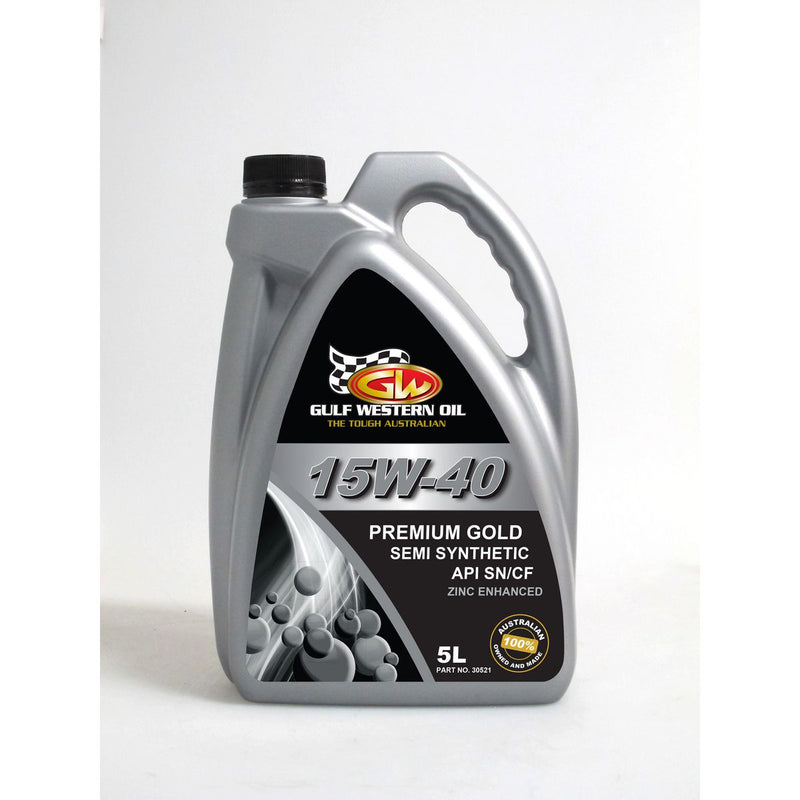 Gulf Western Premium Gold Engine Oil 15W-40 5L 30521
