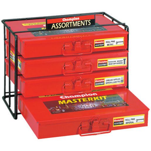 Champion Fasteners 4 Tier Assortment Kit Display Stand