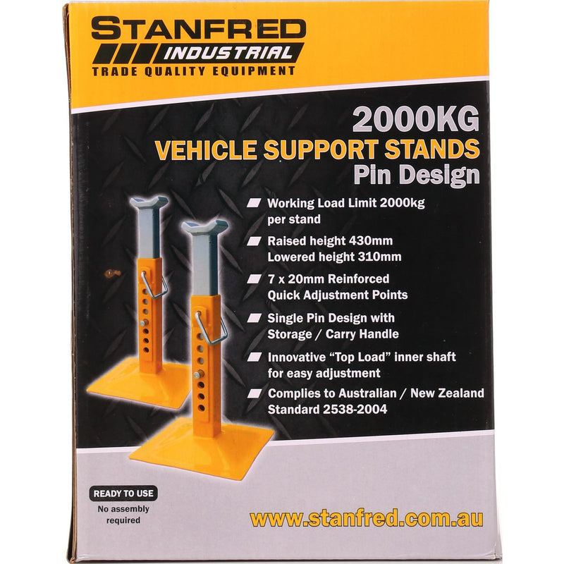 Stanfred Vehicle Stands Pin Type 2000Kg ASP2000